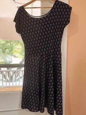 Blue Patterned Sara Duke Dress